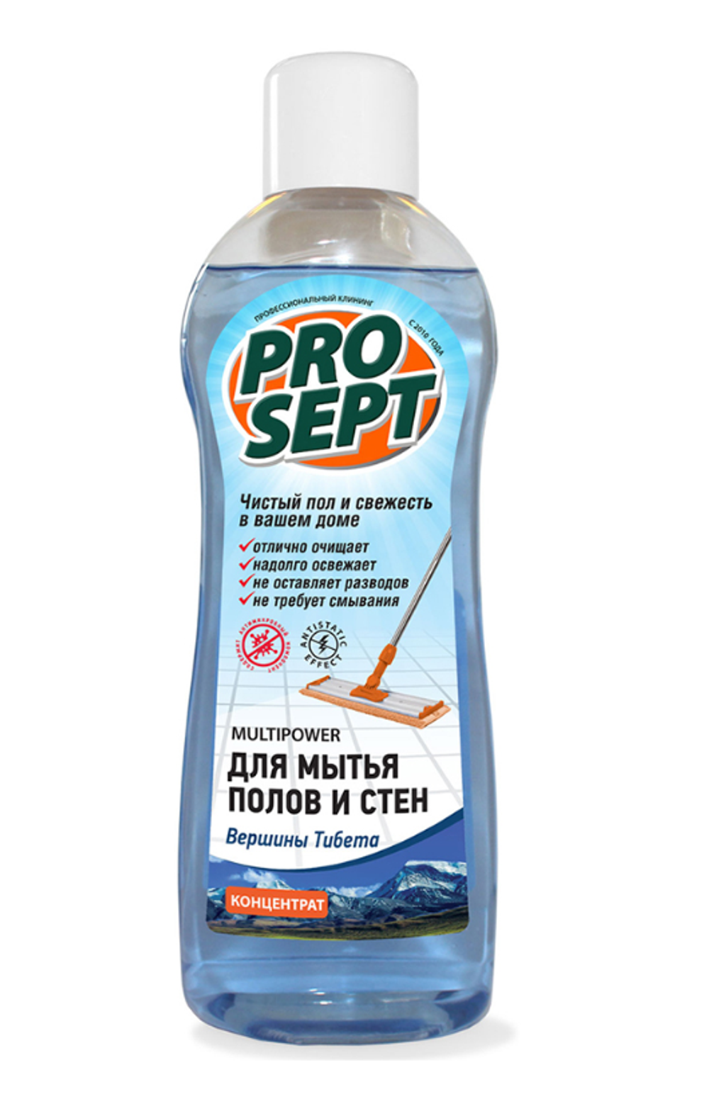 Средство для мытья полов Prosept Multipower , концентрат, 800 мл