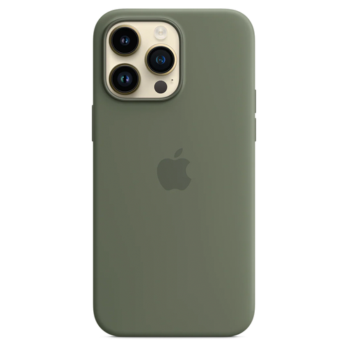 Силиконовый чехол с поддержкой MagSafe Apple Silicone Case для iPhone 14 Pro Max, Olive (Оливковый)