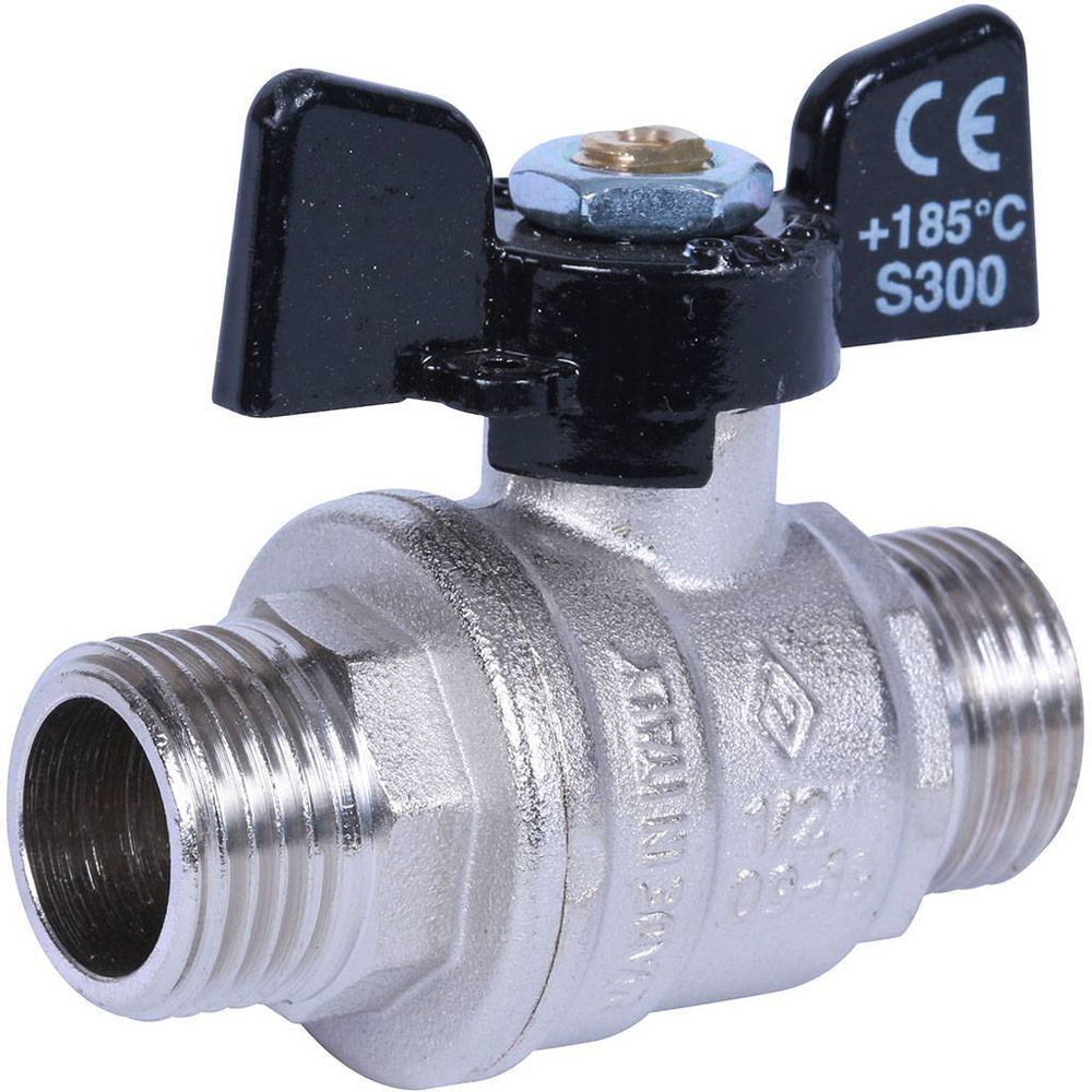 Кран шаровой Bugatti Oregon 1/2" наружная-наружная (бабочка)