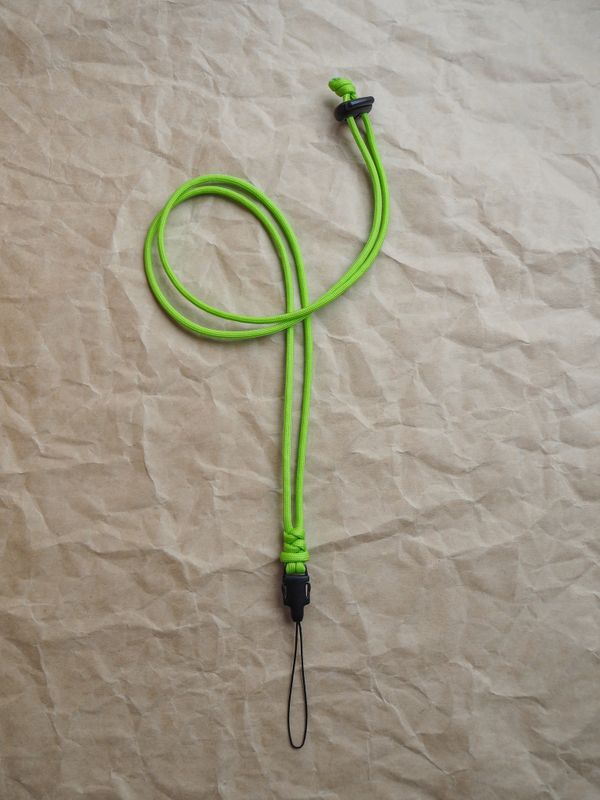 Шнурок 35mm Шея Зеленый Неон - фото 2