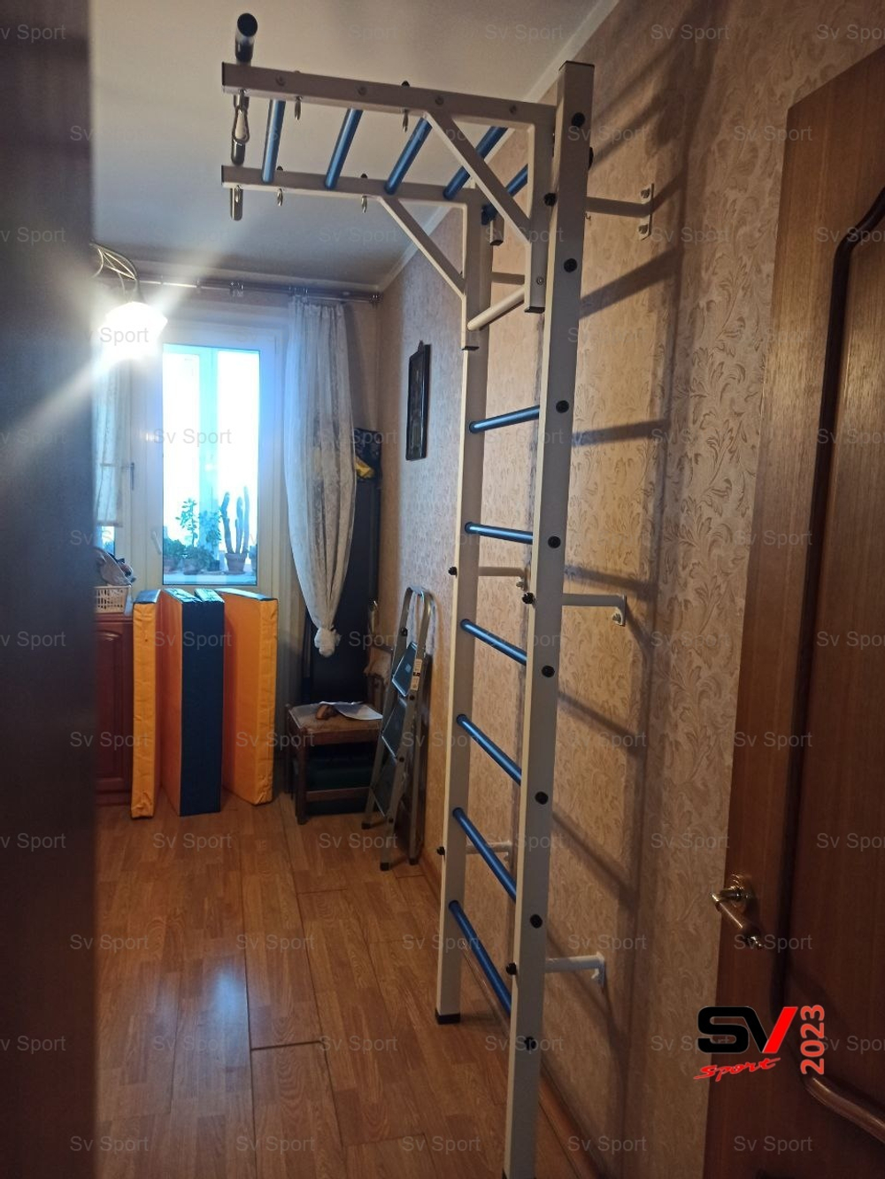 Монтаж шведской стенки Sv Sport в пеноблочные, газоблочные стены