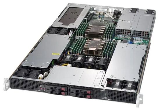 Сервер Supermicro SuperServer 1029GP-TR без процессора/без ОЗУ/без накопителей/количество отсеков 2.5" hot swap: 4/1 x 1600 Вт