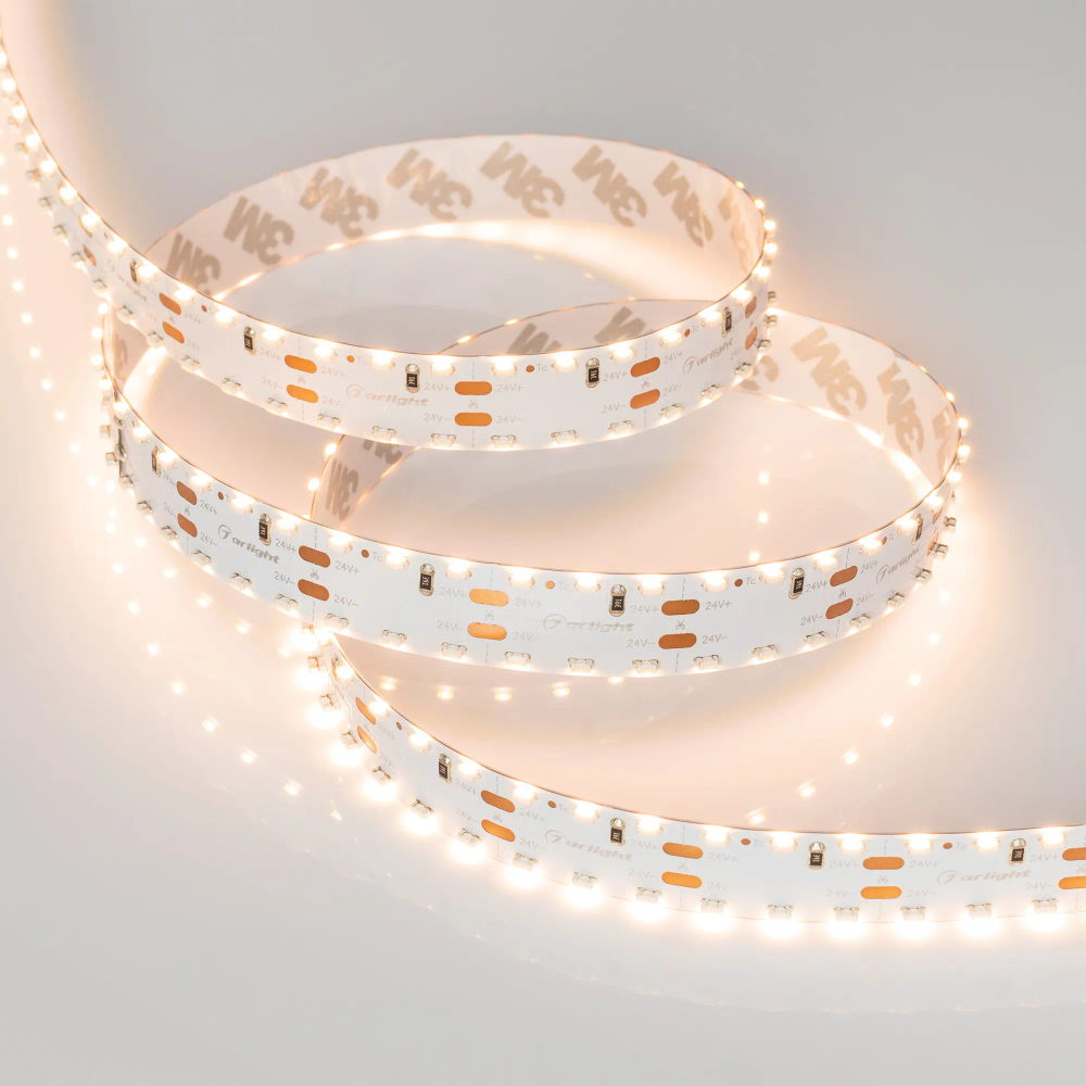 Светодиодная лента RS 2-5000 24V Warm3000 2x2 15mm (3014, 240 LED/m, LUX) (Arlight, 19.2 Вт/м, IP20) 024471