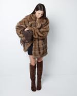 Сапоги из натуральной замши шоколадный