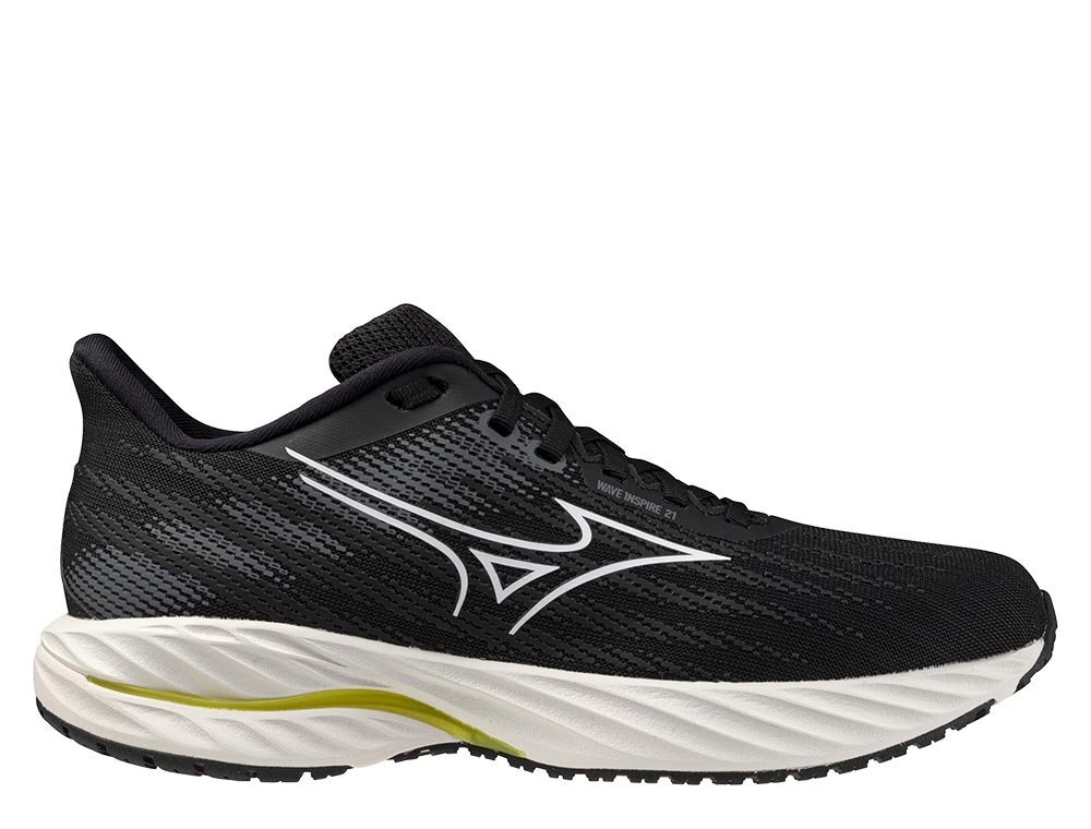 Кроссовки для бега женские Mizuno Wave Inspire 21 W Черно-Белый