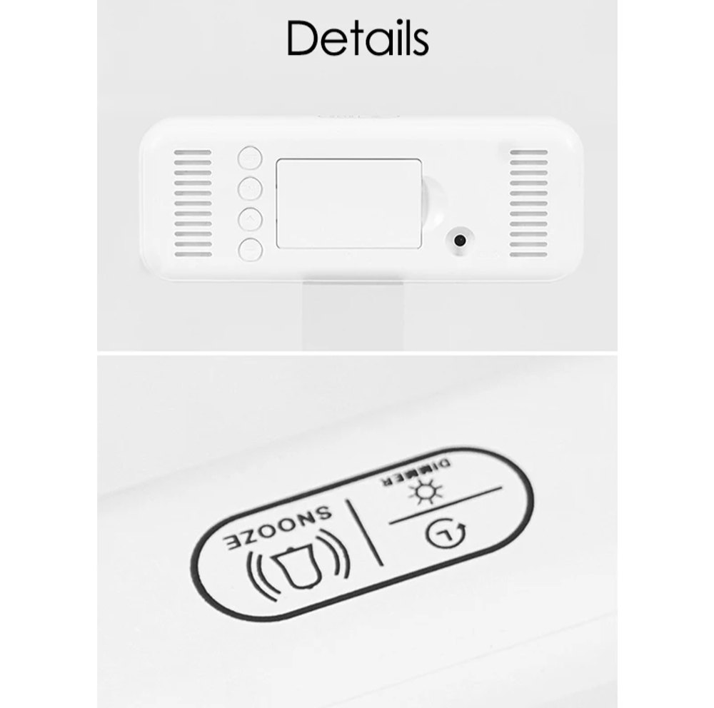 Часы настольные LED MIRROR YX-2802 Green&White