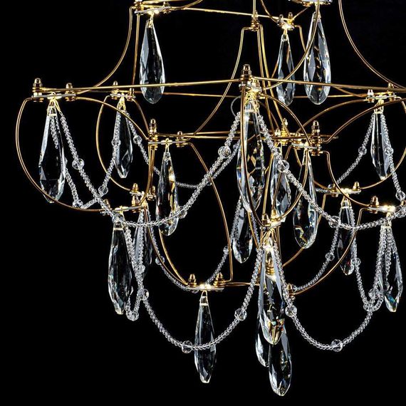 Подвесная светодиодная люстра Modelux Premium ML.5601.400P BS