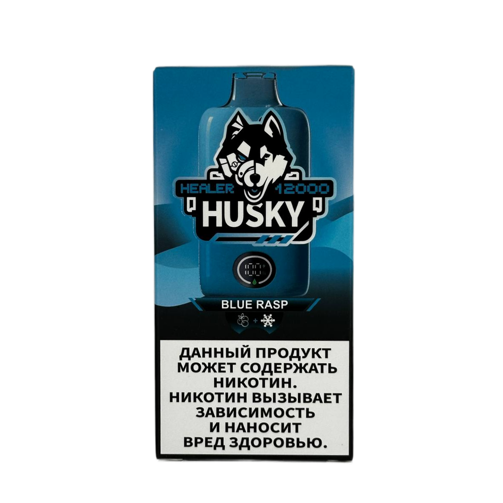 Husky Healer Blue rasp - ледяная черника 12000 затяжек 20мг Hard (2% Hard)