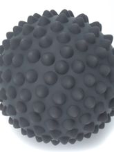 Мяч массажный 9 см серый (без цветной коробки)