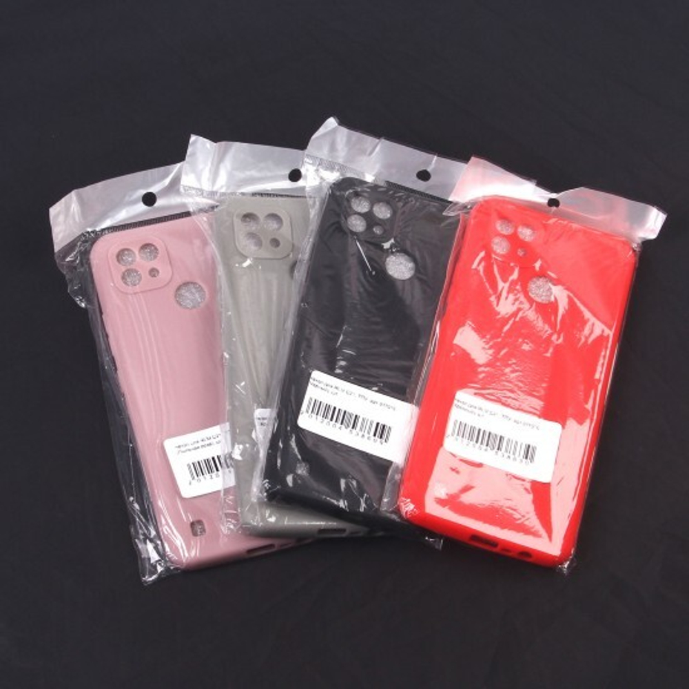 Чехол для Realme C21, ТПУ, 011010 Красный