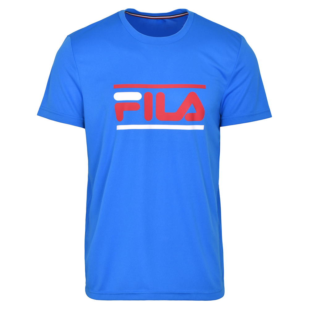Мужская теннисная футболка Fila T-Shirt Emilio - небесный