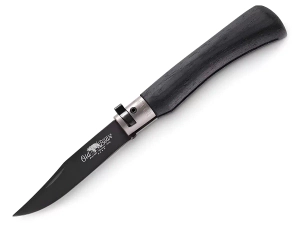 Нож складной Old Bear Total Black L, сталь 1.4060, PTFE, чёрный ламинат