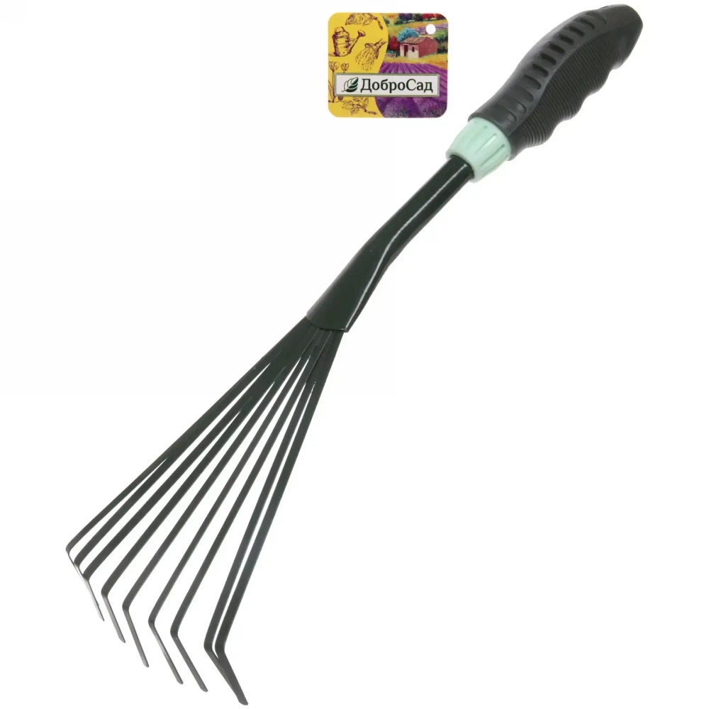 Грабельки веерные «Эвкалипт» пластиковая ручка ДоброСад