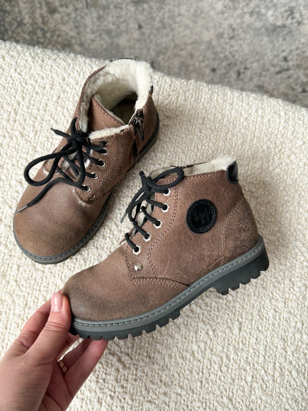 Зимние замшевые ботинки  Il Gufo, 28