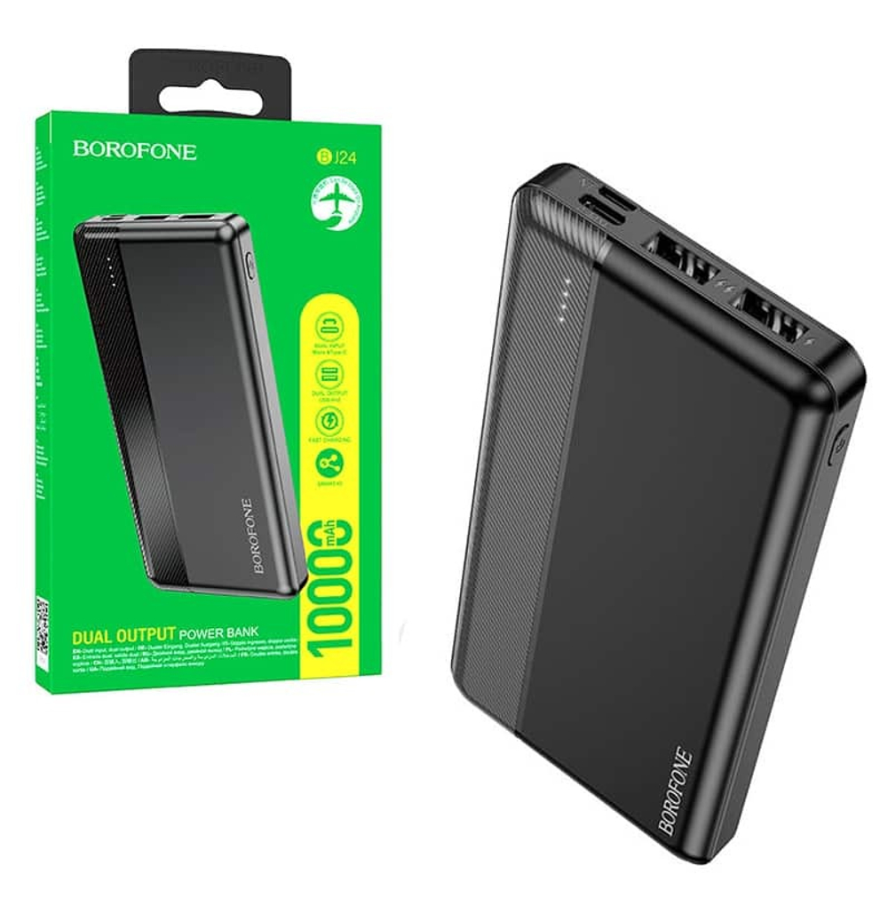 Портативный аккумулятор BOROFONE BJ24 10000 mAh (черный)