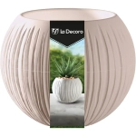 Кашпо для цветов пластиковое 0,3л d-13,3см «Сфера Мини» Пудровый