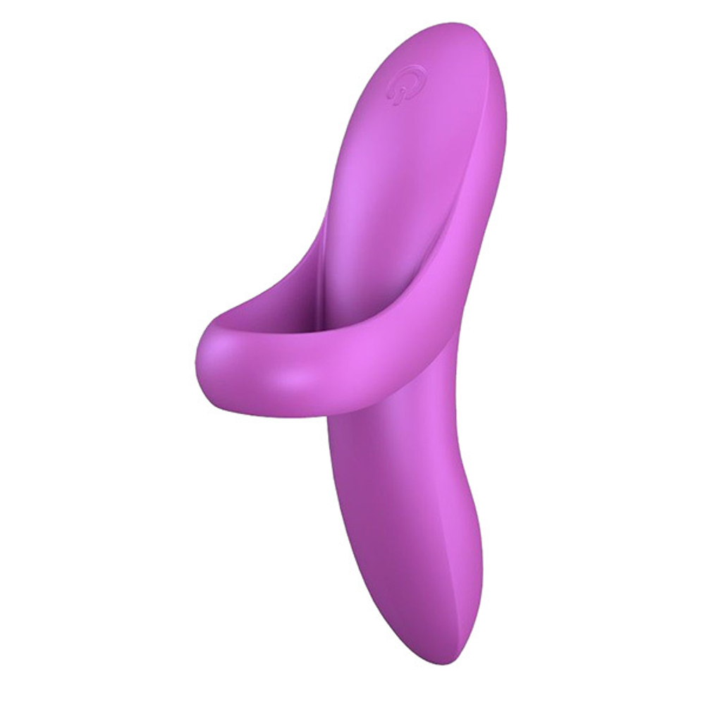 Лиловая вибронасадка на палец Satisfyer Bold Lover