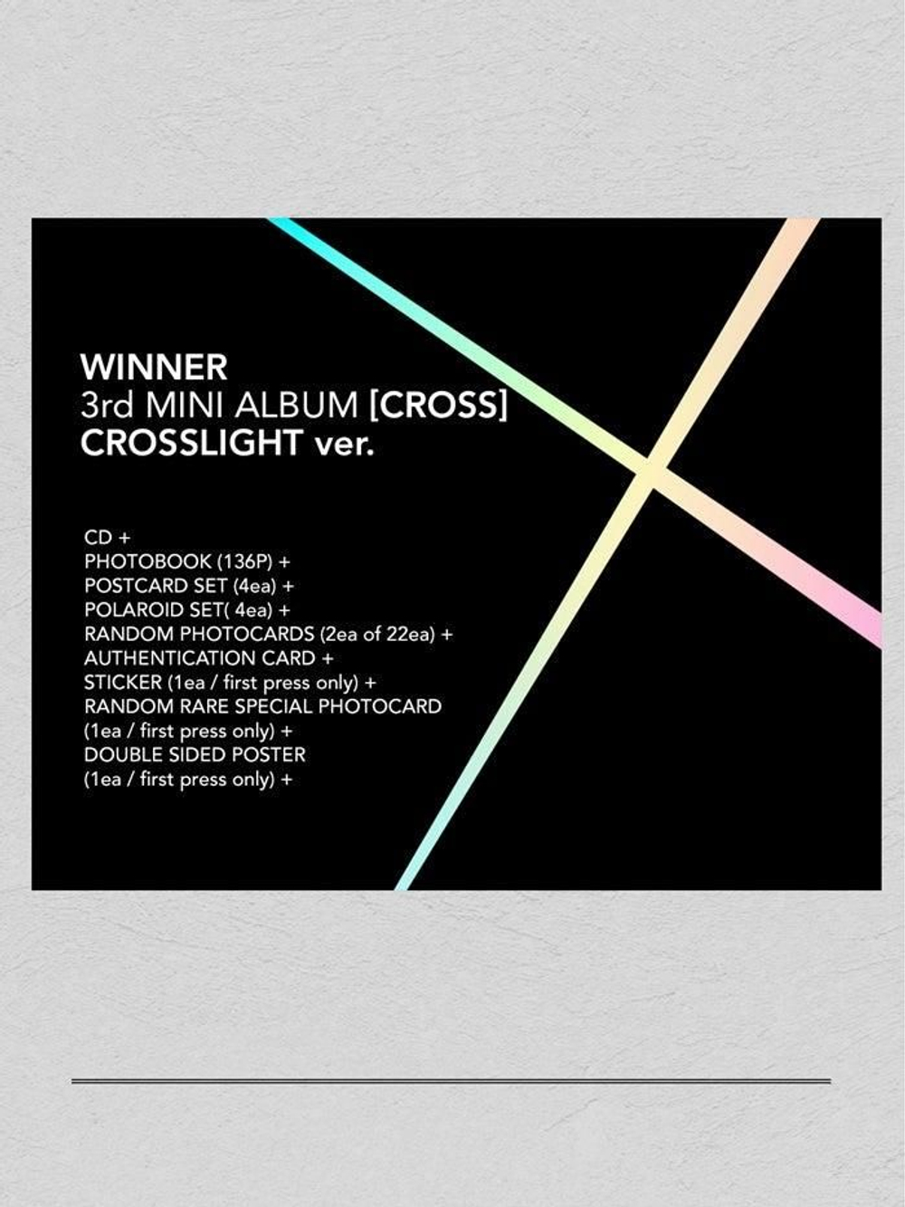 Альбом Winner - Cross 3rd Mini Album RANDOM Version