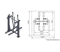 Тренажер уличный Лыжники Air-Gym YT20