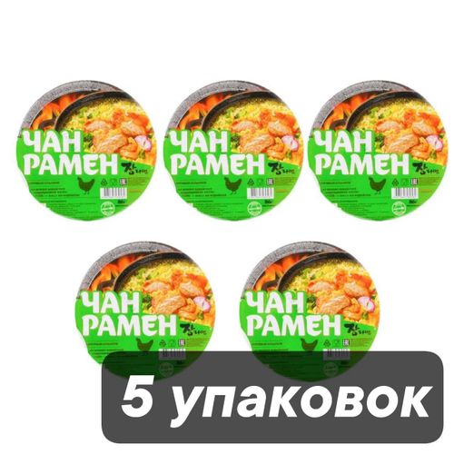 Лапша Чан Рамён со вкусом курицы в чашке 86 г x 5 шт