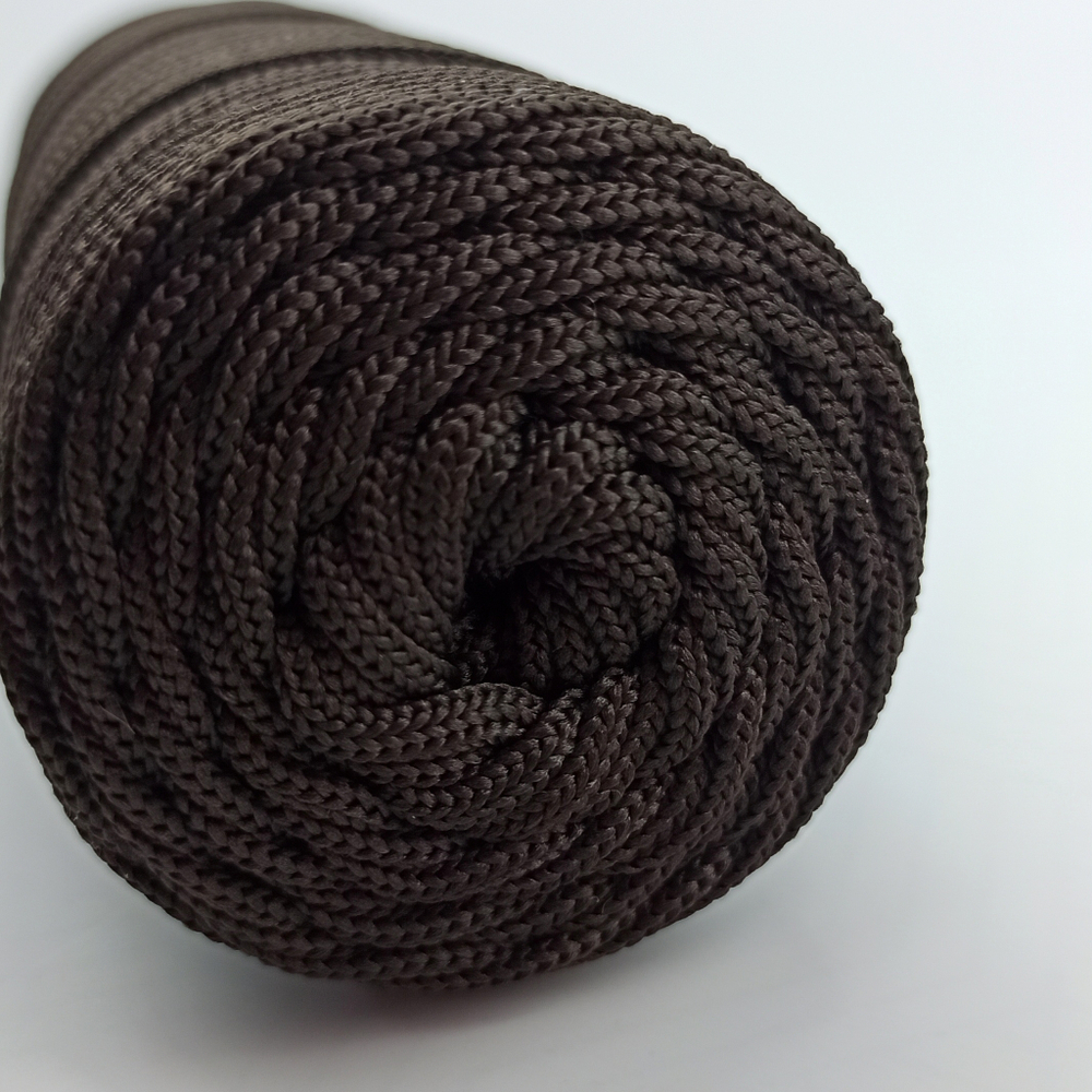 Полиэфирный шнур круглый 3 мм Коричневый