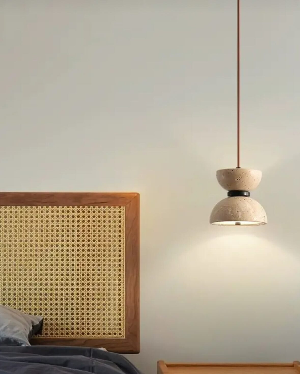 Дизайнерский подвесной светильник из травертина ✨