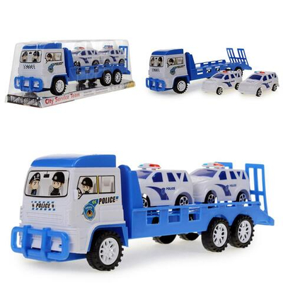 Автовоз ин. 30см + 2машины, ПК 2081