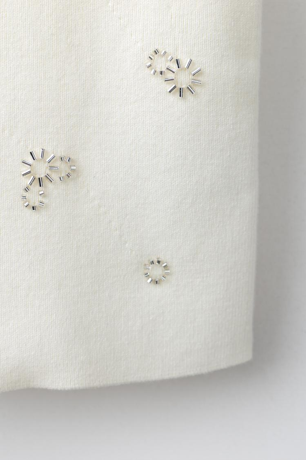 ZARA ТОП СО СТРАЗАМИ, БЕЛЫЙ