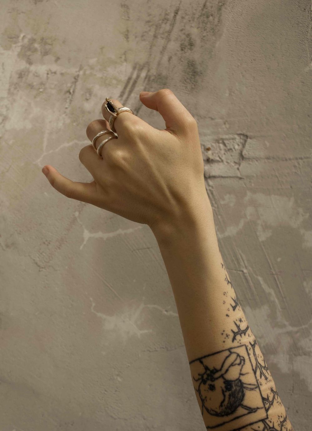 Кольцо Rough Jwlry Way светлое