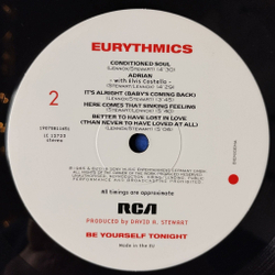 Винтажная виниловая пластинка LP Eurythmics Be Yourself Tonight (EU 2018)