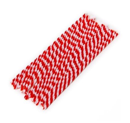 Проволока синельная двухцветная, белый/красный цвет
