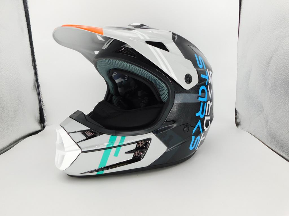 Шлем кроссовый Starks MX-1 Чёрный-серый S