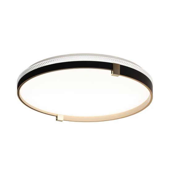 7647/DL PALE SN 189 Светильник пластик/белый/черный/золотой LED 48Вт 4000К D390 IP43 OLIDI BLACK