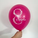 Шар с рисунком 30 см 8 марта (фуксия) (БГ-17)