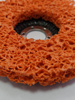 Коралл 125х22 ОРАНЖЕВЫЙ круг зачистной (5 шт)