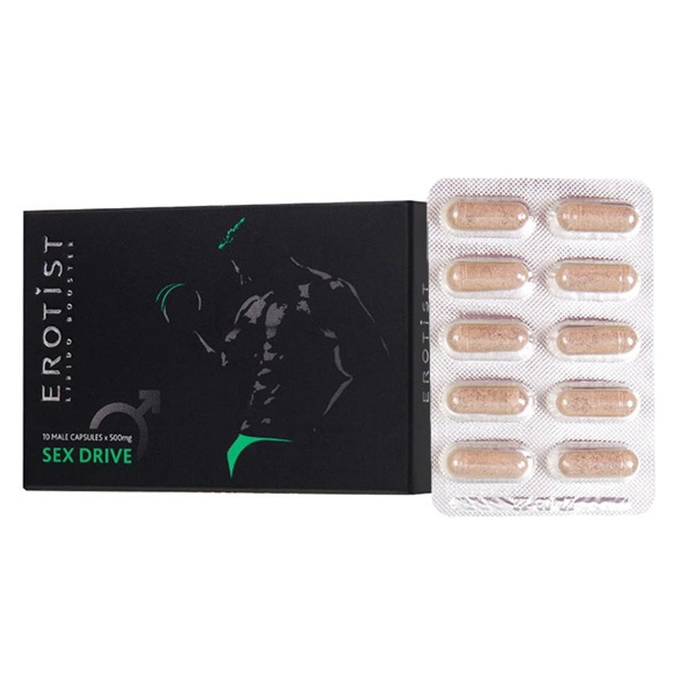 Средство для повышения либидо у мужчин Erotist Libido Booster Sex Drive 10шт