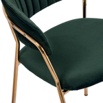 Комплект из 2-х стульев Turin зеленый, золотые ножки