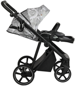 Детская коляска Roan Sol Flowers 3 в 1 с автокреслом Pituso Baesa Pro Black RSF/5002 Gray/Black