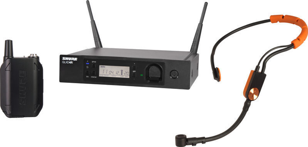 SHURE GLXD14RE/SM31 рэковая цифровая радиосистема GLXD Advanced с головным микрофоном SM31FH, 2.4 GHz