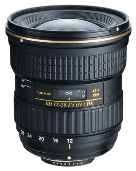 Объектив Tokina AT-X 12-28 PRO DX F4 C/AF для камер с байонетом Canon EF-S