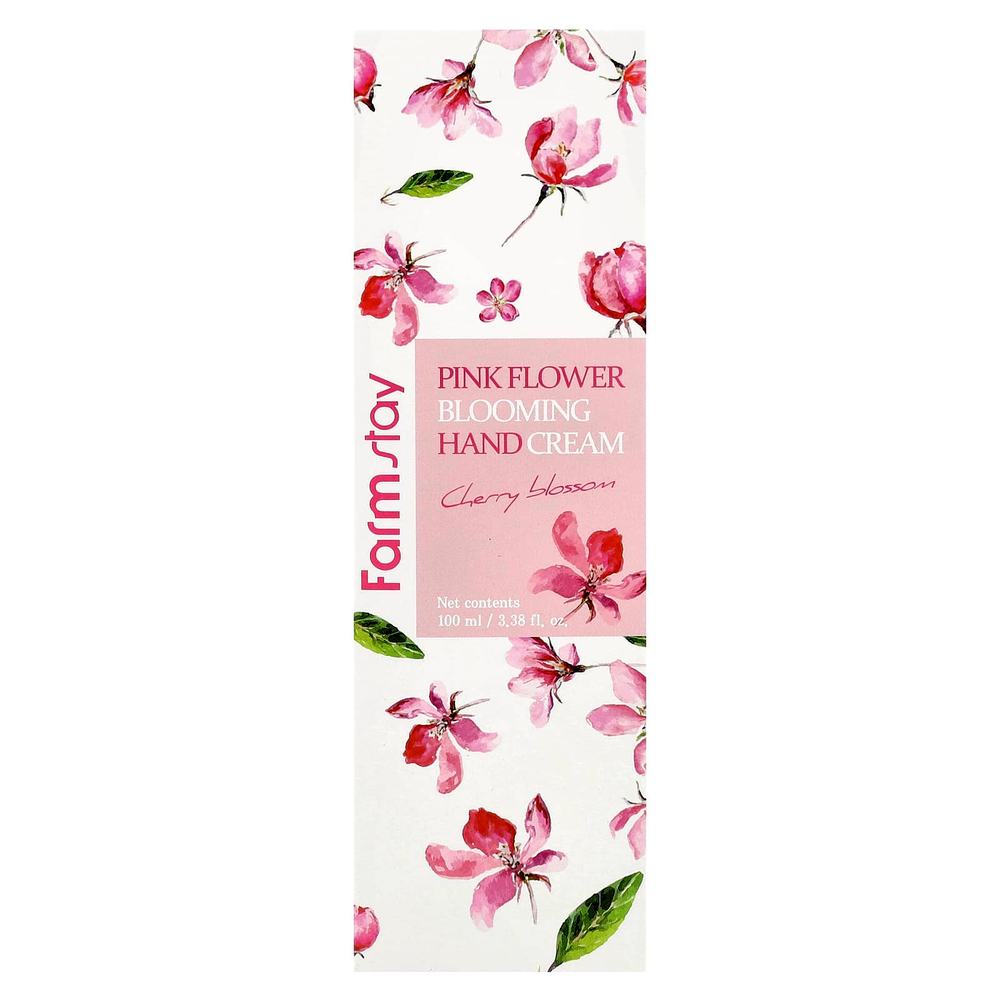 Farmstay, Крем для рук Pink Flower Blooming, вишневый цвет, 100 мл (3,38 жидк. унц.)