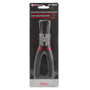 Съемник стопорных колец прямой на разжим (L-150мм), в блистере FORCEKRAFT FK-68-150SS