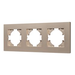 Рамка пластиковая FRM-PERIO-PL-3-GD (Arlight, -) 049757
