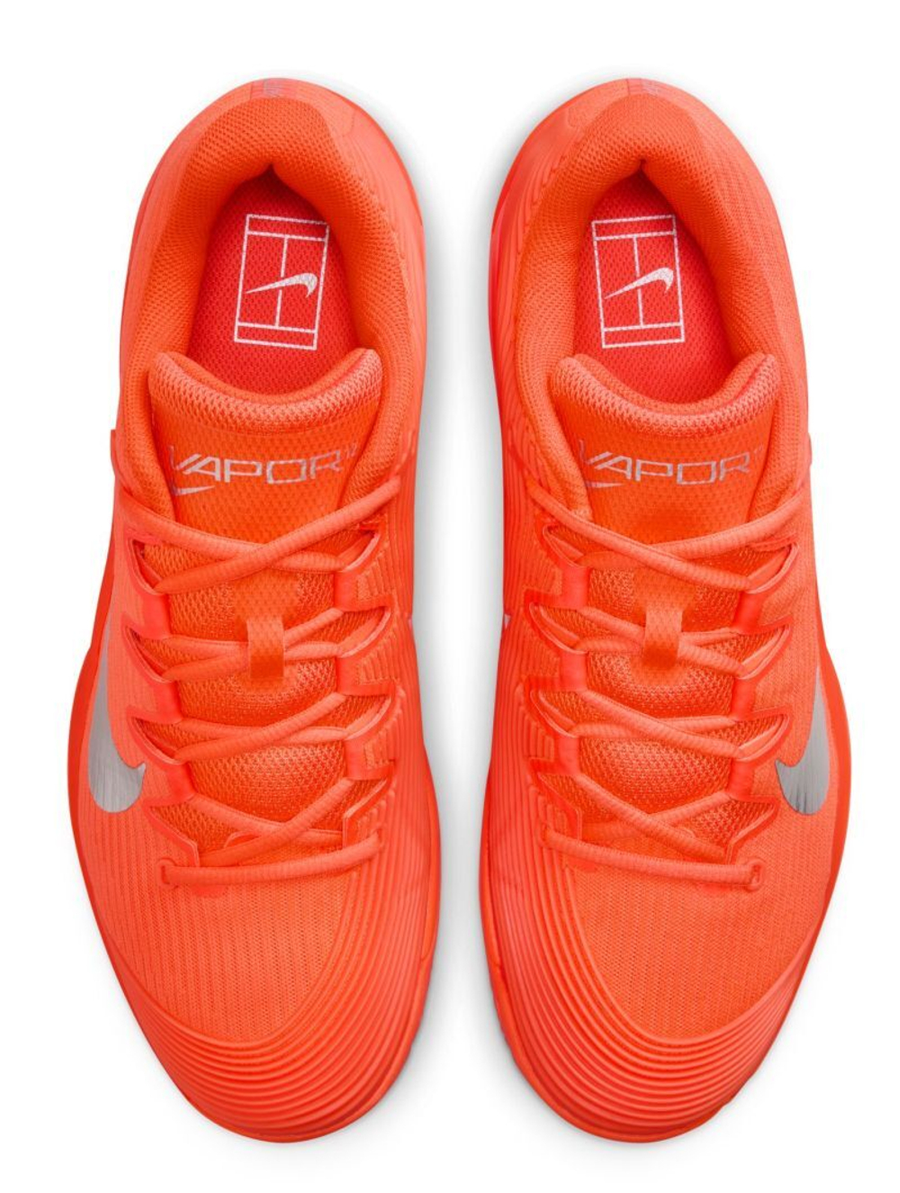 Мужские кроссовки теннисные Nike Zoom Vapor 12 Clay Premium - hyper crimson/metallic silver