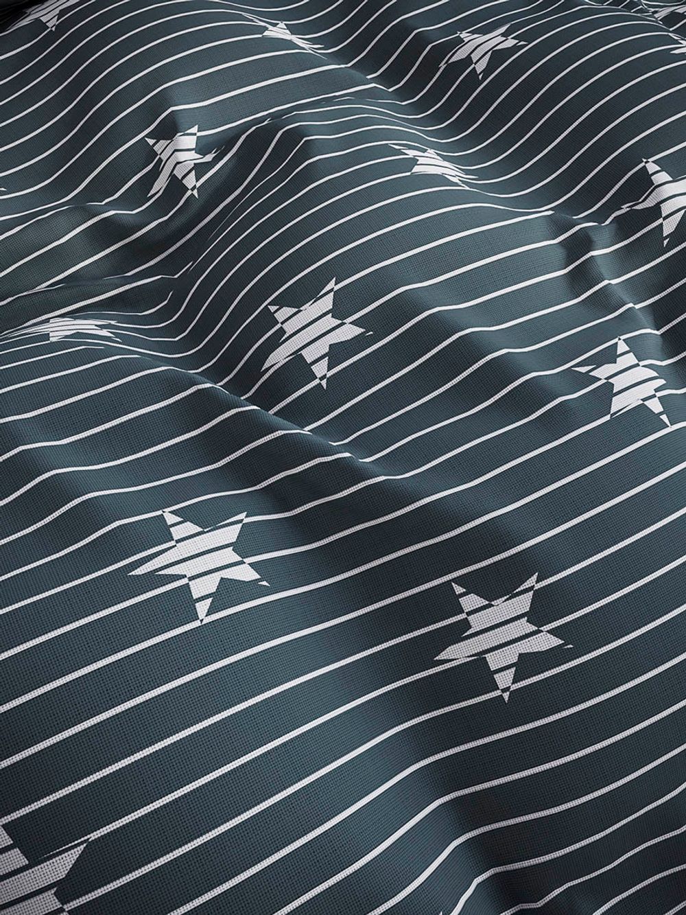 Наволочка комплект 2шт бязь Сказка "Звезды" 50x70 см на молнии