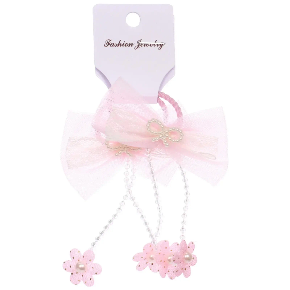 Резинки для волос детские 2шт «КОНФЕТКИ», бабочки, микс 5 цветов, d-3см