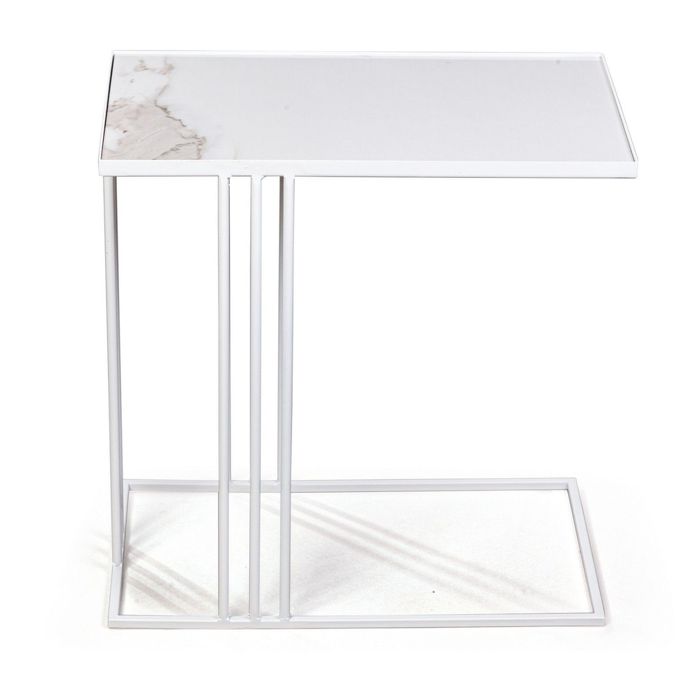 Журнальный столик Stone 026, керамика белая (арт. A026.D01)