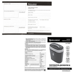 Уничтожитель (шредер) BRAUBERG S8, 4 уровень секретности, фрагменты 4х18 мм, 8 листов, 16 л, CD, 530962