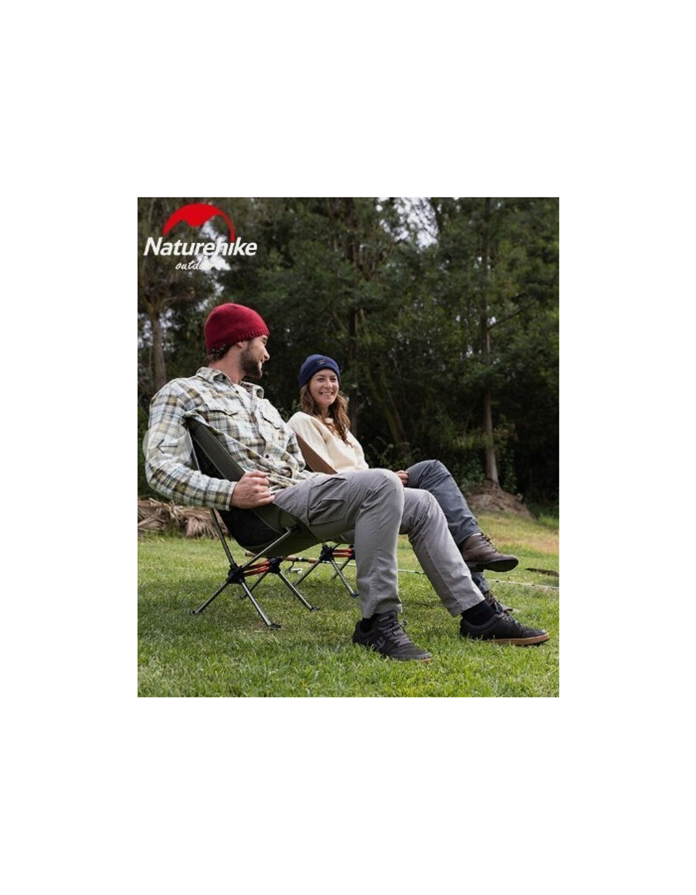 Кресло туристическое Naturehike YL08 складное,чёрное, до 120 кг