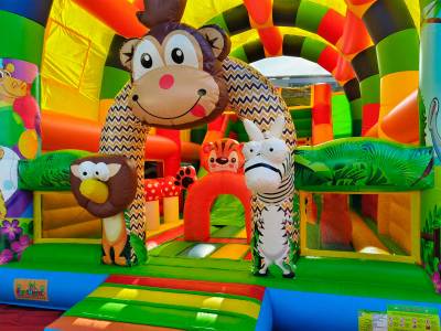 Коммерческий надувной батут «Страна Сафария 3» 8*6*6 м